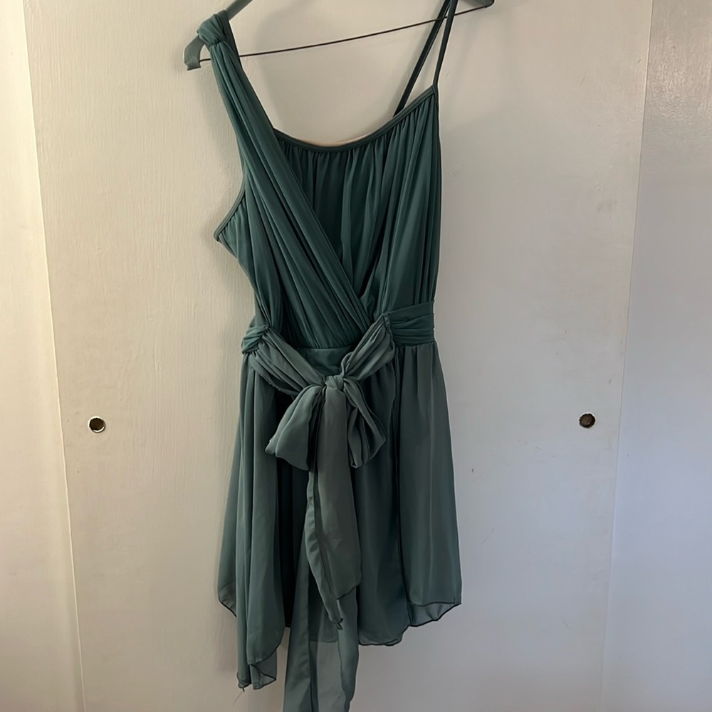 Balera Front Tie Chiffon Drape Dress • XLA